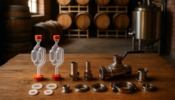 Pièces détachées et accessoires pour fermenteurs : joints barboteurs, robinets, bouchons. Réparation et optimisation de vos cuves.