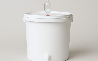 Seau de fermentation 12 Litres,  Fermenteur complet avec barboteur et robinet